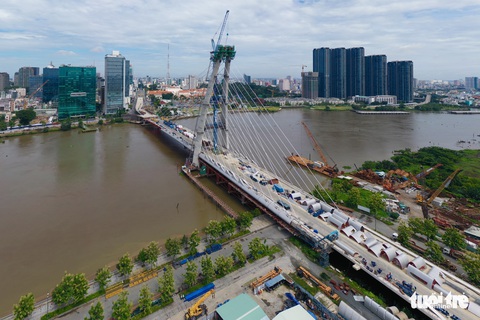 Hoàn thành cầu Thủ Thiêm 2 vào 30-4-2022 - Ảnh 5. Hoàn thành cầu Thủ Thiêm 2 vào 30-4-2022 - Ảnh 5.