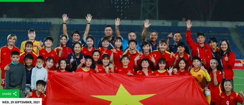 Liên đoàn Bóng đá châu Á chúc mừng đội tuyển nữ Việt Nam - Ảnh 1. Liên đoàn Bóng đá châu Á chúc mừng đội tuyển nữ Việt Nam - Ảnh 1.