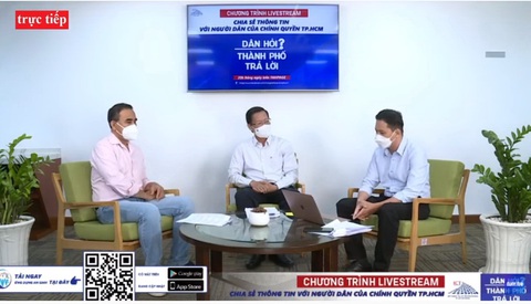 Chủ tịch UBND TP.HCM trả lời trực tuyến: Vùng xanh được đi chợ 1 tuần/lần, mở dần một số dịch vụ - Ảnh 1. Chủ tịch UBND TP.HCM trả lời trực tuyến: Vùng xanh được đi chợ 1 tuần/lần, mở dần một số dịch vụ - Ảnh 1.