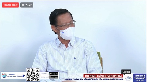 Chủ tịch UBND TP.HCM trả lời trực tuyến: Vùng xanh được đi chợ 1 tuần/lần, mở dần một số dịch vụ - Ảnh 2. Chủ tịch UBND TP.HCM trả lời trực tuyến: Vùng xanh được đi chợ 1 tuần/lần, mở dần một số dịch vụ - Ảnh 2.