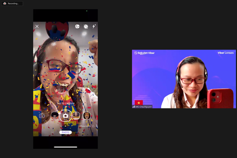 Viber thêm tính năng ống kính thực tế ảo tăng cường cho người dùng Việt Nam - Ảnh 1. Viber thêm tính năng ống kính thực tế ảo tăng cường cho người dùng Việt Nam - Ảnh 1.