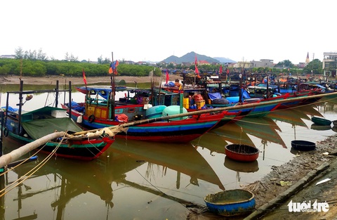 Ngư dân đưa thuyền vào bờ, nông dân xuống đồng gặt lúa chạy bão số 5 - Ảnh 1. Ngư dân đưa thuyền vào bờ, nông dân xuống đồng gặt lúa chạy bão số 5 - Ảnh 1.