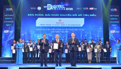 EVNGENCO3 nhận giải thưởng: Sản phẩm, giải pháp công nghệ số tiêu biểu năm 2021 - Ảnh 1. EVNGENCO3 nhận giải thưởng: Sản phẩm, giải pháp công nghệ số tiêu biểu năm 2021 - Ảnh 1.