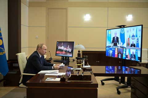 Ông Putin bác cáo buộc binh sĩ Nga sẽ ở lì tại Kazakhstan - Ảnh 1. Ông Putin bác cáo buộc binh sĩ Nga sẽ ở lì tại Kazakhstan - Ảnh 1.