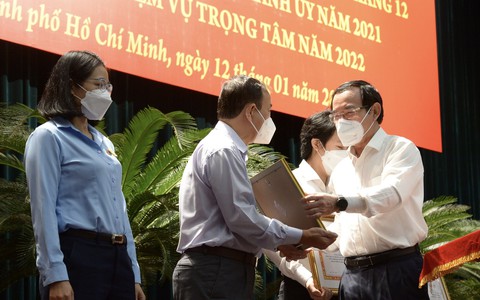 Bí thư Nguyễn Văn Nên: Trọng tâm việc xây dựng Đảng là về đạo đức, phẩm chất - Ảnh 4. Bí thư Nguyễn Văn Nên: Trọng tâm việc xây dựng Đảng là về đạo đức, phẩm chất - Ảnh 4.