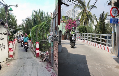 Vừa kiểm soát dịch bệnh, quận 7 vừa xây dựng hàng loạt cầu, mở rộng hẻm - Ảnh 1. Vừa kiểm soát dịch bệnh, quận 7 vừa xây dựng hàng loạt cầu, mở rộng hẻm - Ảnh 1.