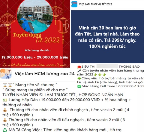 Sinh viên cẩn trọng ‘việc nhẹ, lương cao’ những ngày cận Tết - Ảnh 1. Sinh viên cẩn trọng ‘việc nhẹ, lương cao’ những ngày cận Tết - Ảnh 1.