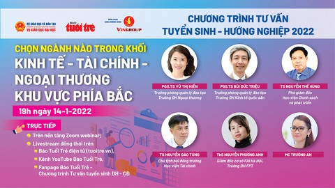 Tối nay 14-1, nhóm ngành hot kinh tế - tài chính - ngoại thương lên sóng tư vấn online - Ảnh 1. Tối nay 14-1, nhóm ngành hot kinh tế - tài chính - ngoại thương lên sóng tư vấn online - Ảnh 1.