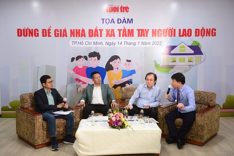 Tọa đàm: Đừng để giá nhà đất xa tầm tay người lao động - Ảnh 1. Tọa đàm: Đừng để giá nhà đất xa tầm tay người lao động - Ảnh 1.