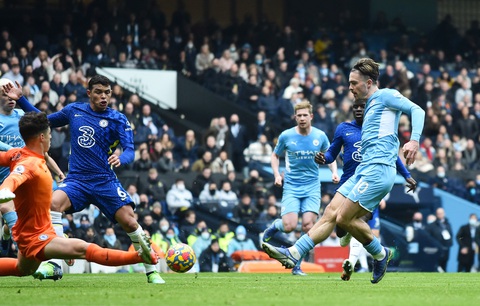 De Bruyne ghi bàn tuyệt đẹp, Man City hạ đo ván Chelsea - Ảnh 1. De Bruyne ghi bàn tuyệt đẹp, Man City hạ đo ván Chelsea - Ảnh 1.