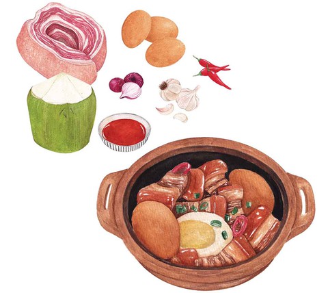 Đưa ẩm thực Việt ra thế giới qua tranh vẽ - Ảnh 5. Đưa ẩm thực Việt ra thế giới qua tranh vẽ - Ảnh 5.