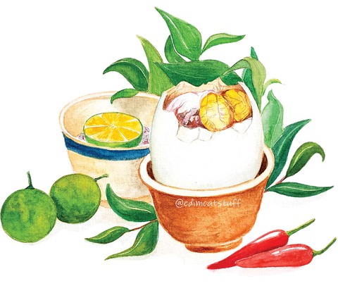 Đưa ẩm thực Việt ra thế giới qua tranh vẽ - Ảnh 6. Đưa ẩm thực Việt ra thế giới qua tranh vẽ - Ảnh 6.