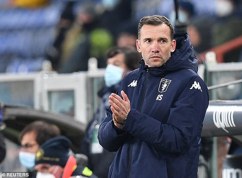 Andriy Shevchenko bị sa thải sau 11 trận làm HLV ở Serie A - Ảnh 1. Andriy Shevchenko bị sa thải sau 11 trận làm HLV ở Serie A - Ảnh 1.