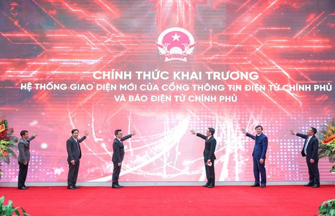 Cổng thông tin điện tử Chính phủ khai trương hệ thống giao diện mới - Ảnh 1. Cổng thông tin điện tử Chính phủ khai trương hệ thống giao diện mới - Ảnh 1.
