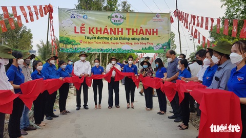 Khánh thành công trình đường kênh ranh Tam Nông - Thanh Bình - Ảnh 1. Khánh thành công trình đường kênh ranh Tam Nông - Thanh Bình - Ảnh 1.