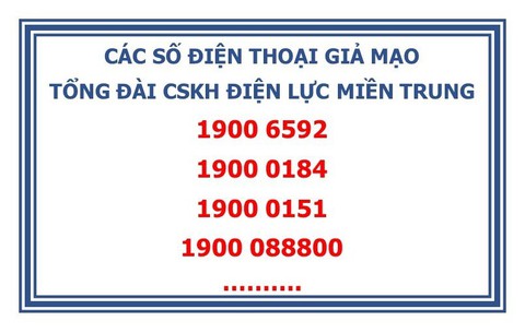 Lập 4 đầu số giả tổng đài ngành điện để lừa thu phí với giá cắt cổ - Ảnh 1. Lập 4 đầu số giả tổng đài ngành điện để lừa thu phí với giá cắt cổ - Ảnh 1.