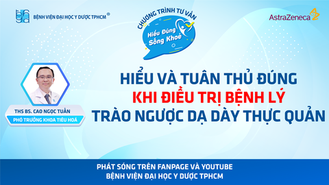 Chương trình tư vấn: Hiểu và tuân thủ đúng khi điều trị bệnh lý trào ngược dạ dày thực quản - Ảnh 3. Chương trình tư vấn: Hiểu và tuân thủ đúng khi điều trị bệnh lý trào ngược dạ dày thực quản - Ảnh 3.