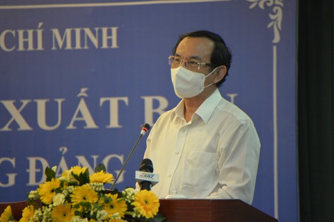 Bí thư Nguyễn Văn Nên: Thần tốc khoanh vùng, truy vết các ca nhiễm Omicron cộng đồng - Ảnh 1. Bí thư Nguyễn Văn Nên: Thần tốc khoanh vùng, truy vết các ca nhiễm Omicron cộng đồng - Ảnh 1.