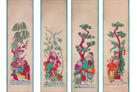 Bất ngờ với Tố nữ Tân thời váy đầm gợi cảm, tóc ‘phi dê’ trong tranh dân gian Đông Hồ - Ảnh 4. Bất ngờ với Tố nữ Tân thời váy đầm gợi cảm, tóc ‘phi dê’ trong tranh dân gian Đông Hồ - Ảnh 4.