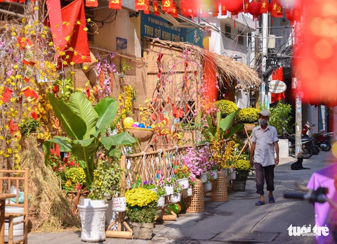 Hẻm Sài Gòn thay áo mới đón Tết Nhâm Dần - Ảnh 5. Hẻm Sài Gòn thay áo mới đón Tết Nhâm Dần - Ảnh 5.