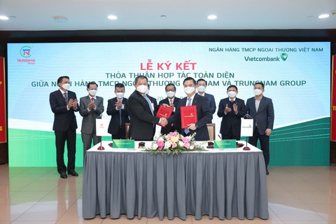 Vietcombank và Trungnam Group ký thỏa thuận hợp tác toàn diện - Ảnh 1. Vietcombank và Trungnam Group ký thỏa thuận hợp tác toàn diện - Ảnh 1.