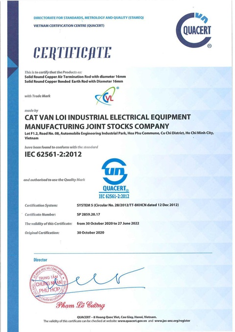 Chống sét CVL đạt Hàng Việt Nam chất lượng cao - Chuẩn hội nhập - Ảnh 3. Chống sét CVL đạt Hàng Việt Nam chất lượng cao - Chuẩn hội nhập - Ảnh 3.