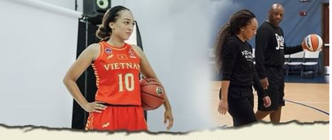 Nữ VĐV bóng rổ gốc Việt đầu tiên tham dự WNBA Draft tại Mỹ - Ảnh 1. Nữ VĐV bóng rổ gốc Việt đầu tiên tham dự WNBA Draft tại Mỹ - Ảnh 1.