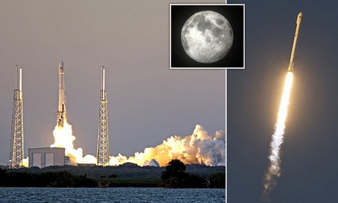Tên lửa Falcon 9 sẽ đâm sầm vào Mặt trăng vào đầu tháng 3 - Ảnh 1. Tên lửa Falcon 9 sẽ đâm sầm vào Mặt trăng vào đầu tháng 3 - Ảnh 1.