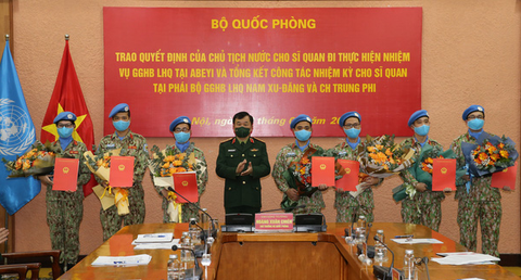 7 sĩ quan sẽ lên đường đi gìn giữ hòa bình Liên Hiệp Quốc ở UNISFA - Ảnh 1. 7 sĩ quan sẽ lên đường đi gìn giữ hòa bình Liên Hiệp Quốc ở UNISFA - Ảnh 1.