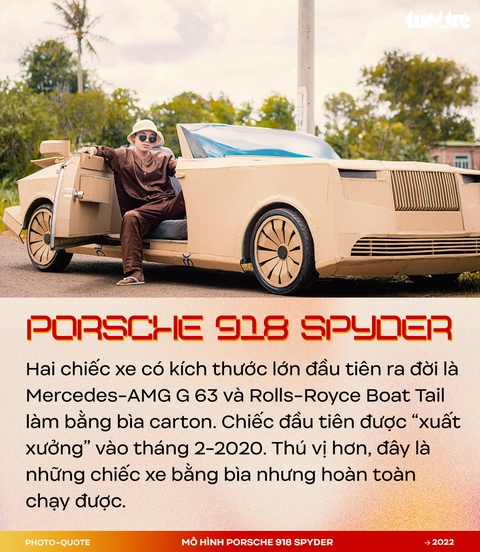 Đôi bạn 9X Tây Nguyên làm mô hình Porsche 918 Spyder gây sốt cộng đồng quốc tế - Ảnh 2. Đôi bạn 9X Tây Nguyên làm mô hình Porsche 918 Spyder gây sốt cộng đồng quốc tế - Ảnh 2.