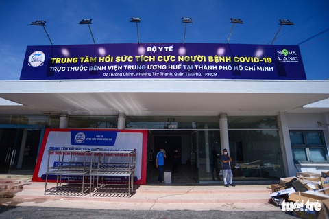 TP.HCM: Bệnh viện dã chiến số 14 chuyển thành mô hình tháp 3 tầng - Ảnh 1. TP.HCM: Bệnh viện dã chiến số 14 chuyển thành mô hình tháp 3 tầng - Ảnh 1.