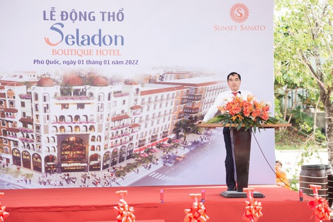 Bình Minh, Đức Tuấn dự lễ động thổ ở Phú Quốc ngày đầu năm - Ảnh 2. Bình Minh, Đức Tuấn dự lễ động thổ ở Phú Quốc ngày đầu năm - Ảnh 2.