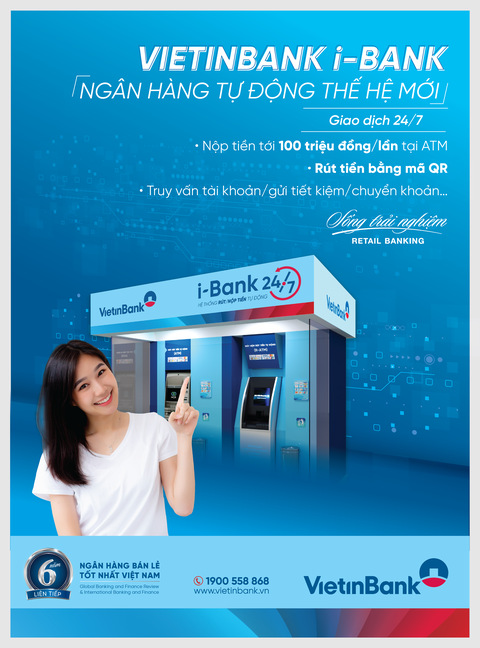 VietinBank ra mắt bộ nhận diện i-Bank cho hệ thống giao dịch tự động 24/7 - Ảnh 1. VietinBank ra mắt bộ nhận diện i-Bank cho hệ thống giao dịch tự động 24/7 - Ảnh 1.