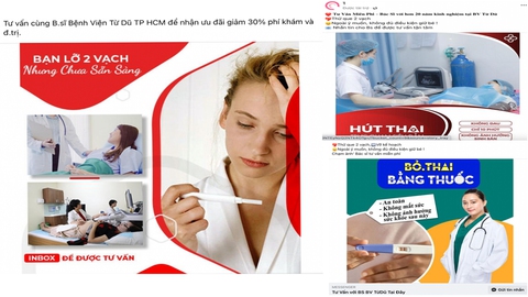 Chiêu trò mạo danh Bệnh viện Từ Dũ, Hùng Vương lôi kéo bệnh nhân của phòng khám Trung Quốc - Ảnh 2. Chiêu trò mạo danh Bệnh viện Từ Dũ, Hùng Vương lôi kéo bệnh nhân của phòng khám Trung Quốc - Ảnh 2.