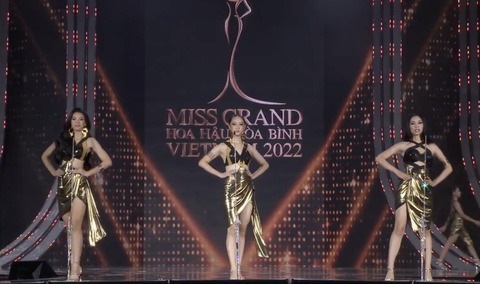 Thí sinh Miss Grand Vietnam hô tên mất lửa trong đêm chung kết - Ảnh 1. Thí sinh Miss Grand Vietnam hô tên mất lửa trong đêm chung kết - Ảnh 1.