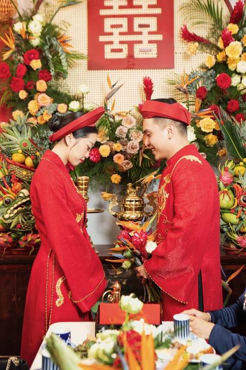 Không gian lễ vu quy đậm phong cách xưa của cô dâu Liêu Hà Trinh - Ảnh 10. Không gian lễ vu quy đậm phong cách xưa của cô dâu Liêu Hà Trinh - Ảnh 10.