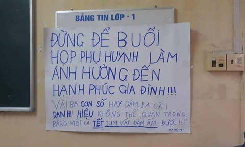 Ảnh vui 11-10: Đừng để buổi họp phụ huynh ảnh hưởng đến hạnh phúc gia đình - Ảnh 1. Ảnh vui 11-10: Đừng để buổi họp phụ huynh ảnh hưởng đến hạnh phúc gia đình - Ảnh 1.