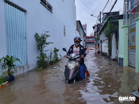 Cần Thơ ngập, học sinh được nghỉ đến hết ngày 13-10 - Ảnh 9. Cần Thơ ngập, học sinh được nghỉ đến hết ngày 13-10 - Ảnh 9.
