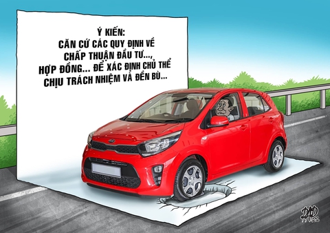 Sụp ổ gà làm hư xe, đòi bồi thường với ai? - Ảnh 1. Sụp ổ gà làm hư xe, đòi bồi thường với ai? - Ảnh 1.