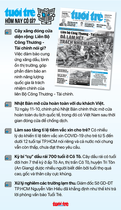 Tin sáng 11-10: GDP Việt Nam dự báo tăng 8,2%; Đường hư phải sửa trong 24 giờ - Ảnh 8. Tin sáng 11-10: GDP Việt Nam dự báo tăng 8,2%; Đường hư phải sửa trong 24 giờ - Ảnh 8.