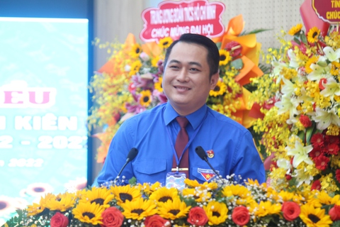 Anh Phan Đình Nhân tái đắc cử bí thư Tỉnh Đoàn Kiên Giang nhiệm kỳ 2022-2027 - Ảnh 1. Anh Phan Đình Nhân tái đắc cử bí thư Tỉnh Đoàn Kiên Giang nhiệm kỳ 2022-2027 - Ảnh 1.