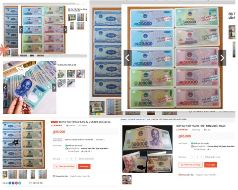 Tiền âm phủ, tiền đồ chơi phải nhỏ hơn 50% hoặc lớn hơn 200% tiền thật - Ảnh 2. Tiền âm phủ, tiền đồ chơi phải nhỏ hơn 50% hoặc lớn hơn 200% tiền thật - Ảnh 2.