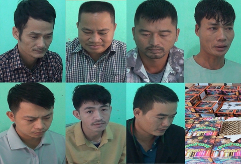 Tạm giữ hình sự 7 nghi phạm để điều tra vụ mua bán gần 350 pháo hoa nổ - Ảnh 1. Tạm giữ hình sự 7 nghi phạm để điều tra vụ mua bán gần 350 pháo hoa nổ - Ảnh 1.