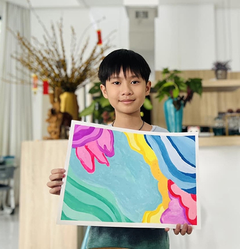 Ngỡ ngàng với tài năng vẽ của 4 con nhà Lý Hải - Minh Hà - Ảnh 3. Ngỡ ngàng với tài năng vẽ của 4 con nhà Lý Hải - Minh Hà - Ảnh 3.