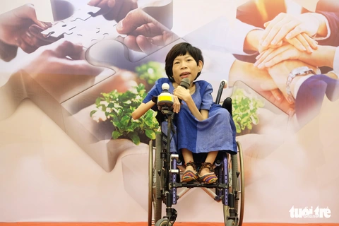 Người phụ nữ truyền cảm hứng Nguyễn Thị Vân: Cam kết dành thời gian còn lại cho người khuyết tật - Ảnh 1. Người phụ nữ truyền cảm hứng Nguyễn Thị Vân: Cam kết dành thời gian còn lại cho người khuyết tật - Ảnh 1.