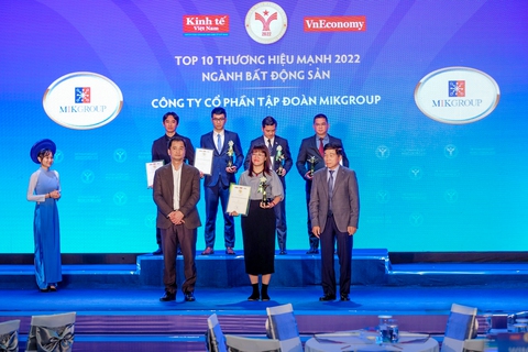 MIKGroup vào Top 10 thương hiệu mạnh ngành bất động sản 2022 - Ảnh 1. MIKGroup vào Top 10 thương hiệu mạnh ngành bất động sản 2022 - Ảnh 1.