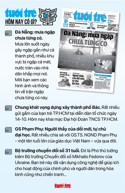 Tin sáng 15-10: Bão số 5 giảm cường độ nhưng cảnh báo nước dâng, sóng lớn, mưa to đến 16-10 - Ảnh 6. Tin sáng 15-10: Bão số 5 giảm cường độ nhưng cảnh báo nước dâng, sóng lớn, mưa to đến 16-10 - Ảnh 6.