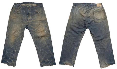 Chiếc quần jean cũ rách từ thế kỷ 19 được đấu giá hơn 2 tỉ đồng - Ảnh 1. Chiếc quần jean cũ rách từ thế kỷ 19 được đấu giá hơn 2 tỉ đồng - Ảnh 1.