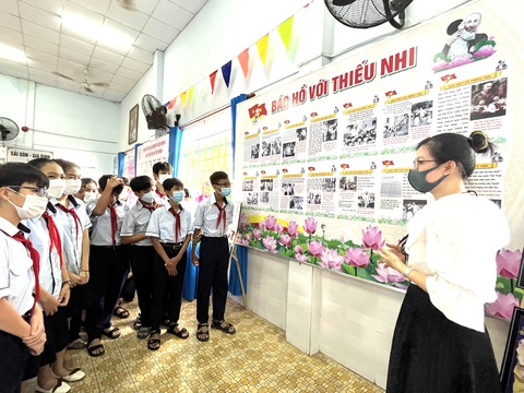 Không gian văn hóa Hồ Chí Minh trong trường học - Ảnh 1. Không gian văn hóa Hồ Chí Minh trong trường học - Ảnh 1.