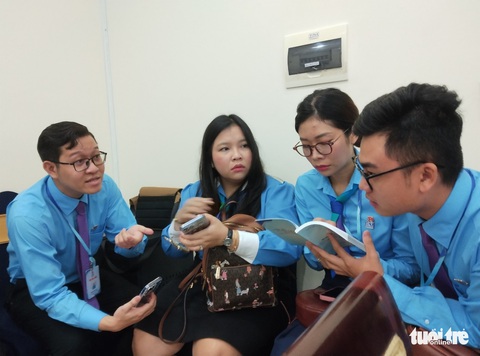 Đại biểu dự Đại hội Đoàn TP.HCM hào hứng với ‘đại hội số’ - Ảnh 6. Đại biểu dự Đại hội Đoàn TP.HCM hào hứng với ‘đại hội số’ - Ảnh 6.